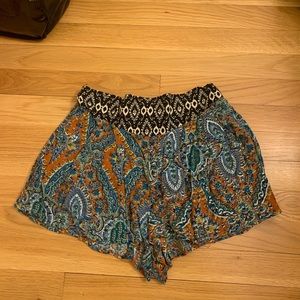 High waisted flowy shorts